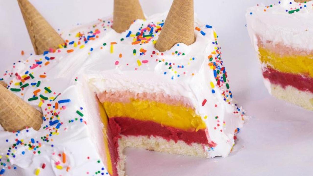 No-Bake Unicorn Cake