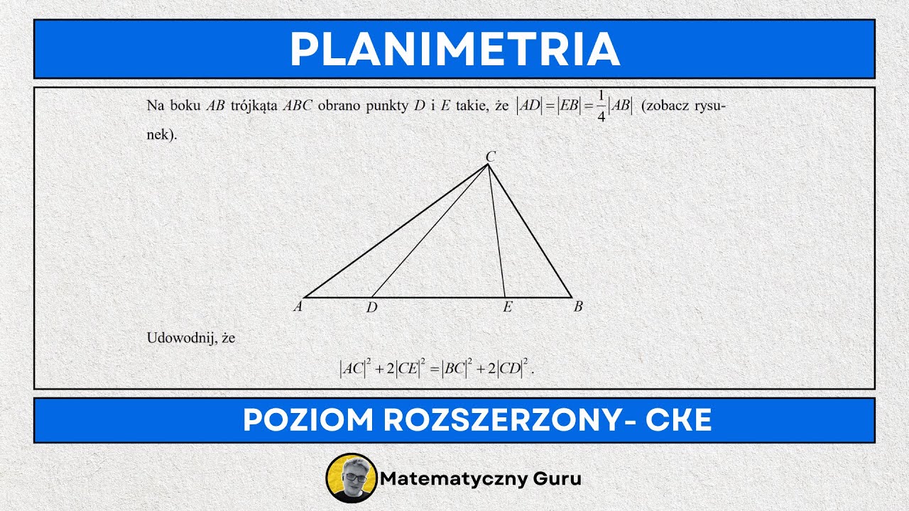 PLANIMETRIA [MATURA ROZSZERZONA Z MATEMATYKI]