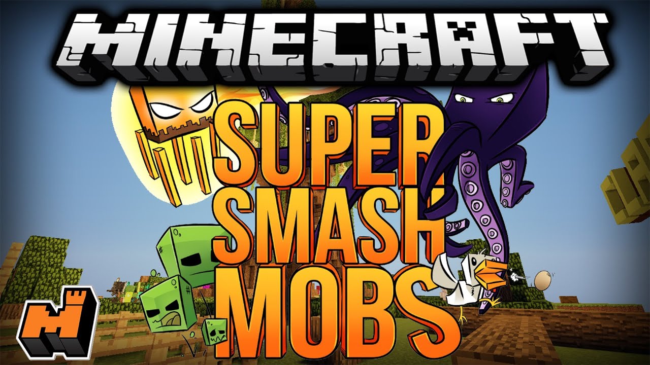 Super Smash Mobs #2 w/ Minedude!!