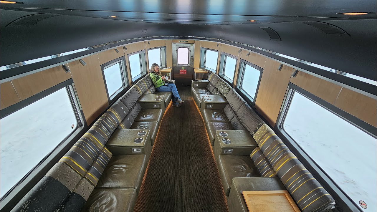 VIA Rail Edmonton to Winnipeg on the Canadian January 4-9, 2025, many freight trains on CN Rail