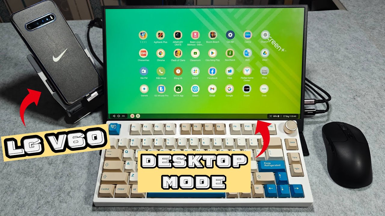 Desktop mode trên LG V60 (Screen+) | Đáng tiếc cho LG vì đã dừng lại