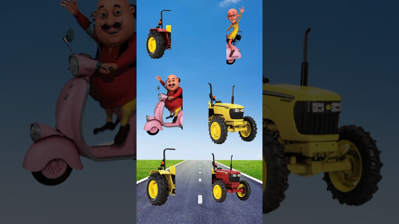 Motu Patlu tractor video ||music video #trending #shorts #motupatlu