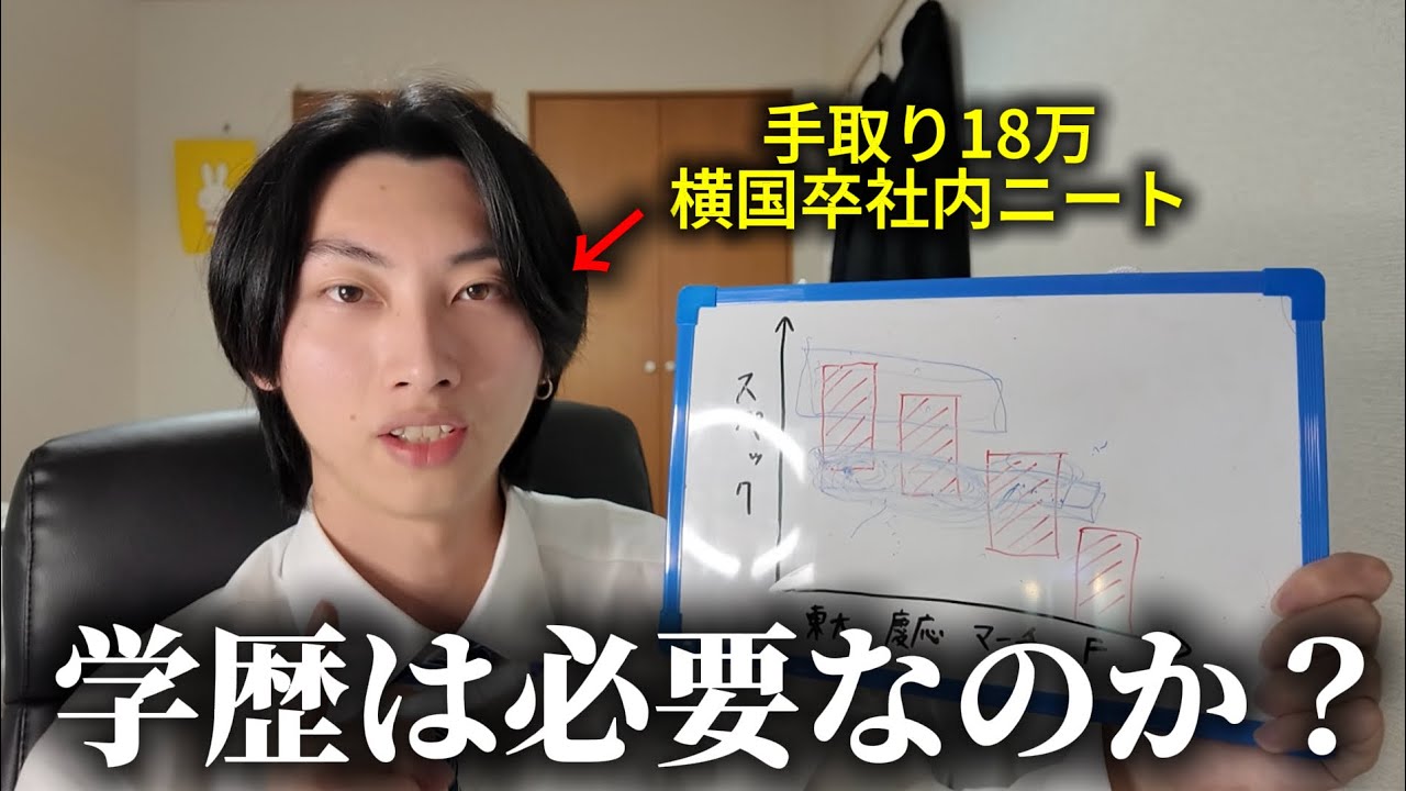 【手取り18万】横国卒社内ニートが語る学歴社会の現実