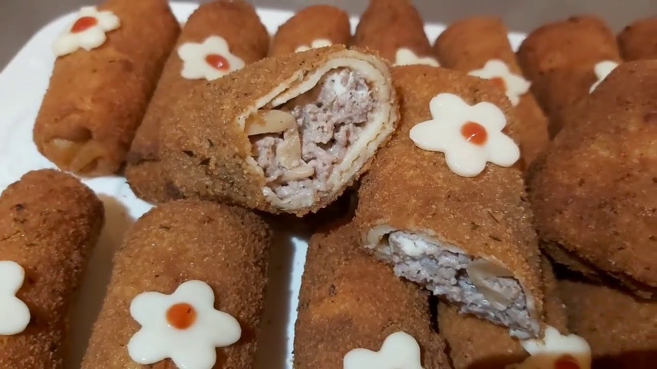 كريب بالكفتة  والكريمة لذيذ جدا كيعجب الصغار والكبار
