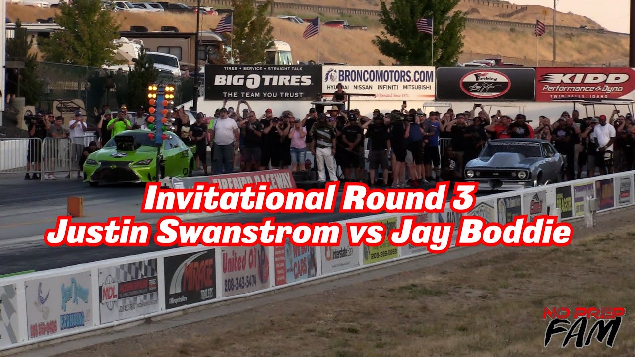 Street Outlaws No Prep Kings - Firebird Raceway, Invitational Rd 3, Justin Swanstrom vs Jay Boddie