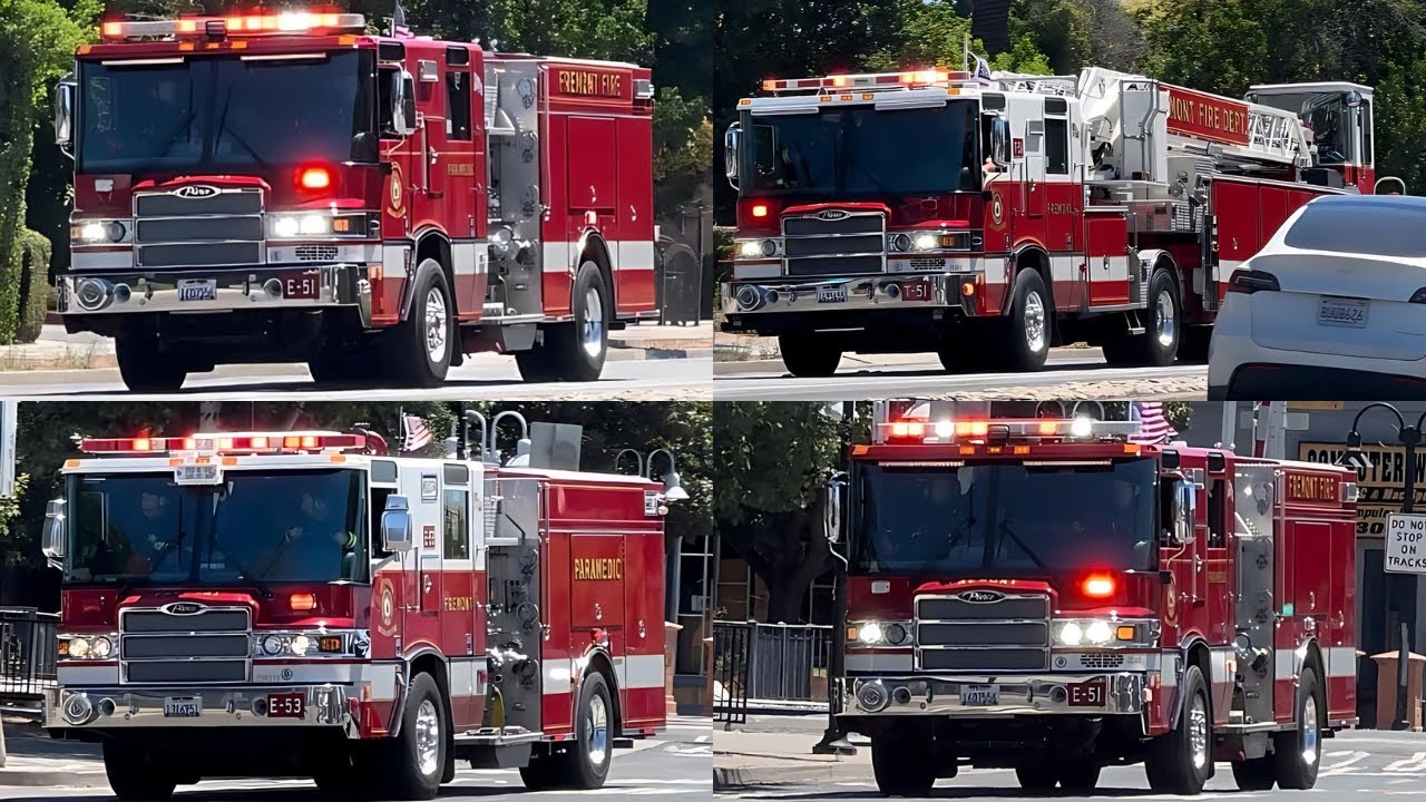 Fremont Fire Dept. Working Structure Fire Response