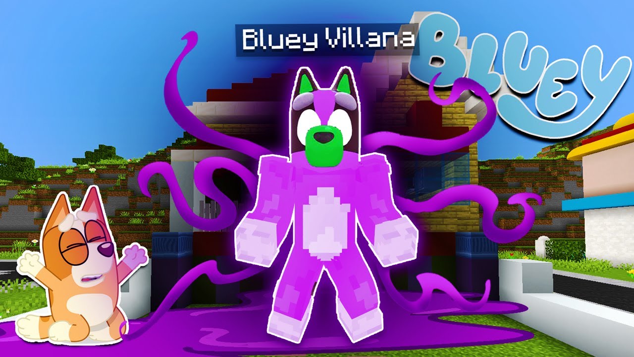 BLUEY se VUELVE MALVADA | Las Aventuras de BLUEY en Minecraft!