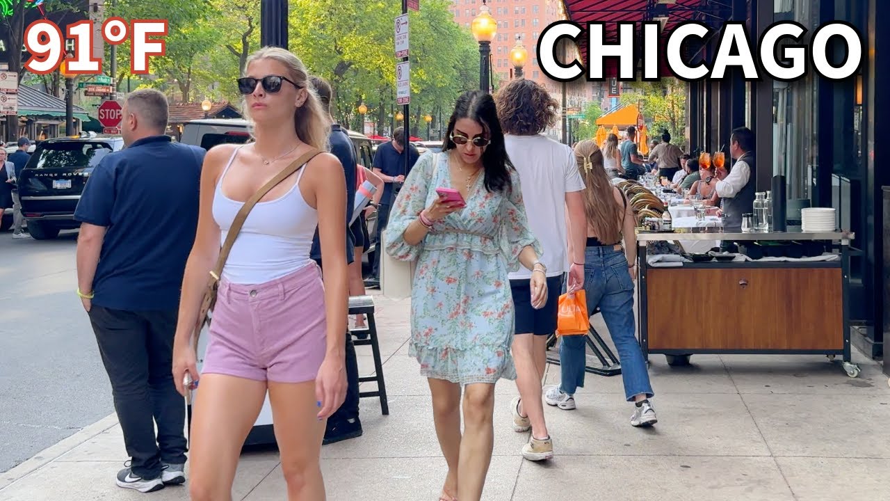 Summer Heat in Chicago 😎🔥 Hot Spring Walking Tour on Wednesday | June 11, 2025 | 4K Video