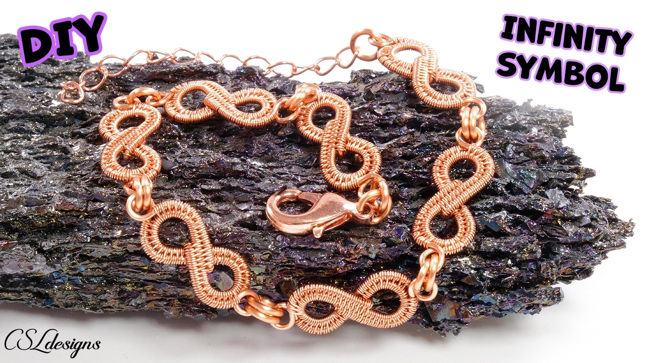Wirework Infinity symbol tutorial ♾️⎮For bracelets, necklaces, earrings, charms and more 😃