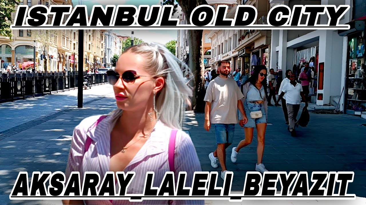 4K walking tour in Istanbul, Fateh area, Aksaray, Lale Li, Beyazit🇹🇷☀️