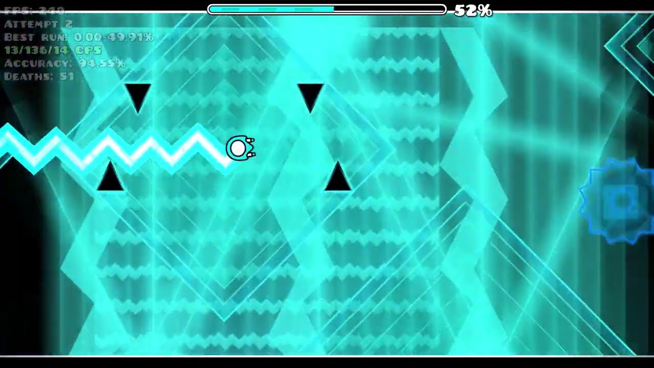 CYAN WAVE - Showcase (last gd video) - ILOTHEGAMER