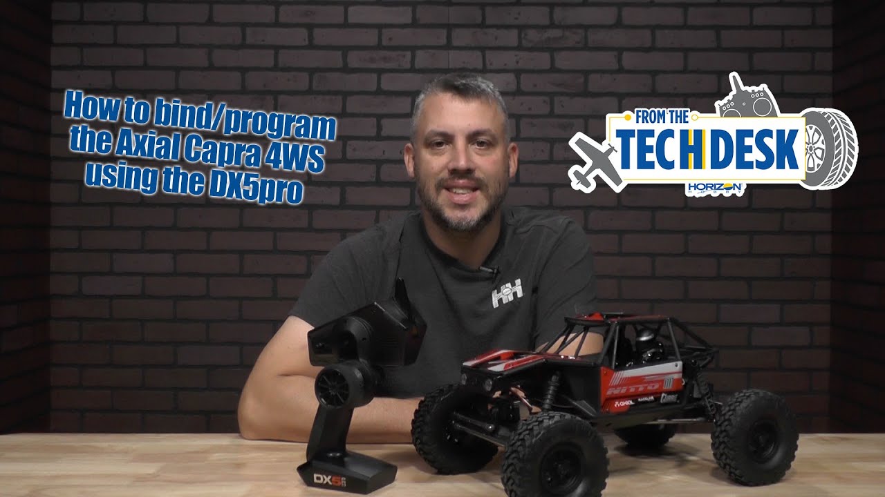 From the Tech Desk: How to bind/program the Axial Capra 4WS using the DX5pro.