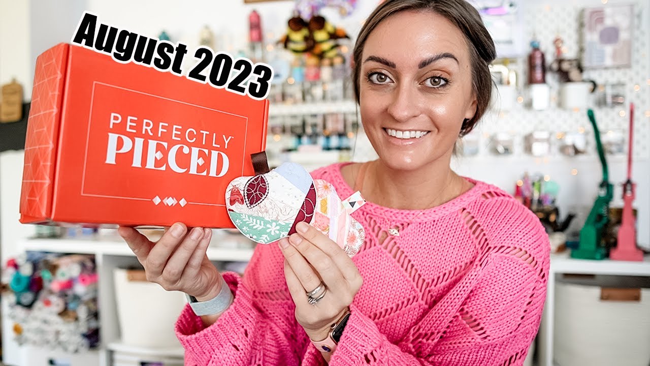 Unboxing August's Perfectly Pieced M.E. Time Subscription Box! Let's Make an Apple Coaster!