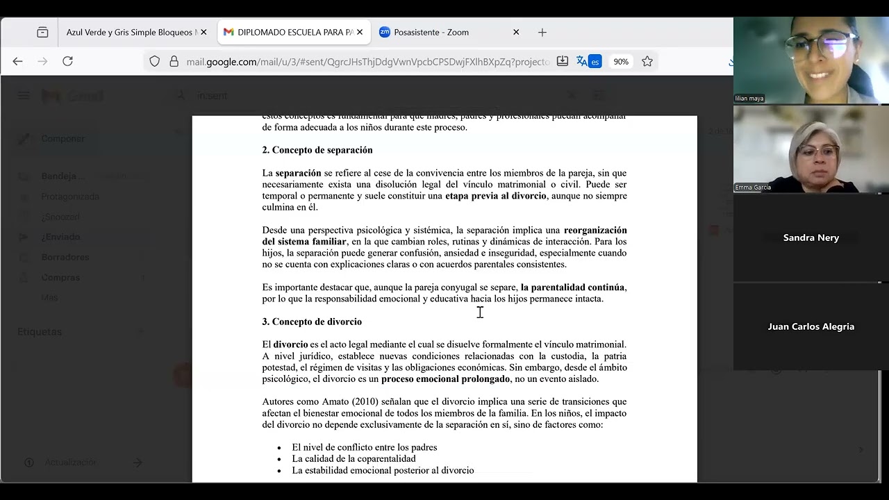 Diplomado Escuela para Padres Separados parte I Modulo I