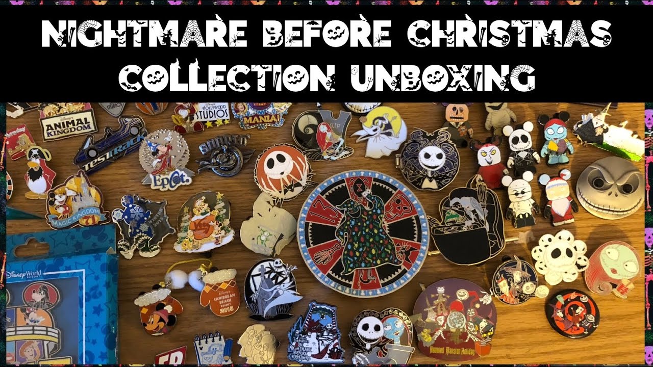 I bought a Nightmare Before Christmas Pin Collection | Disney Pin Unboxing