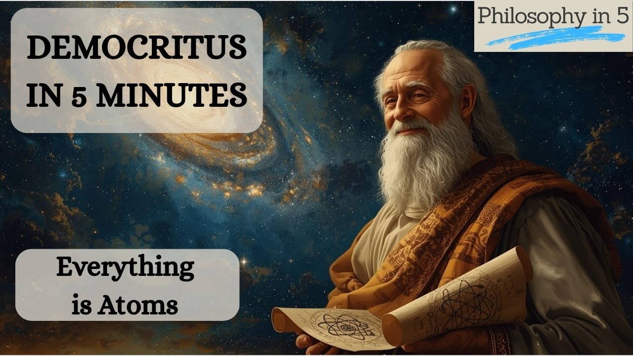 Democritus: The Philosopher of Atoms | Philosophy in 5 #ancientphilosophy #atom #void 