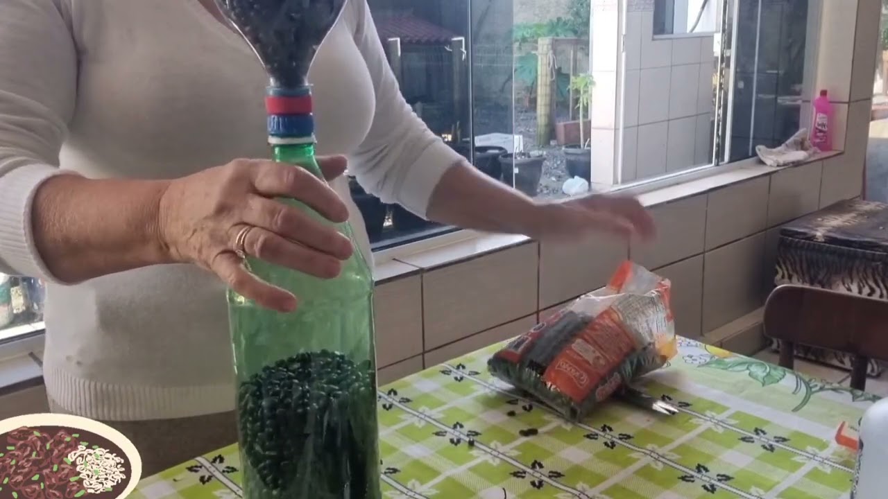 COMO ARMAZENAR FEIJÃO    EM GARRAFA  PET