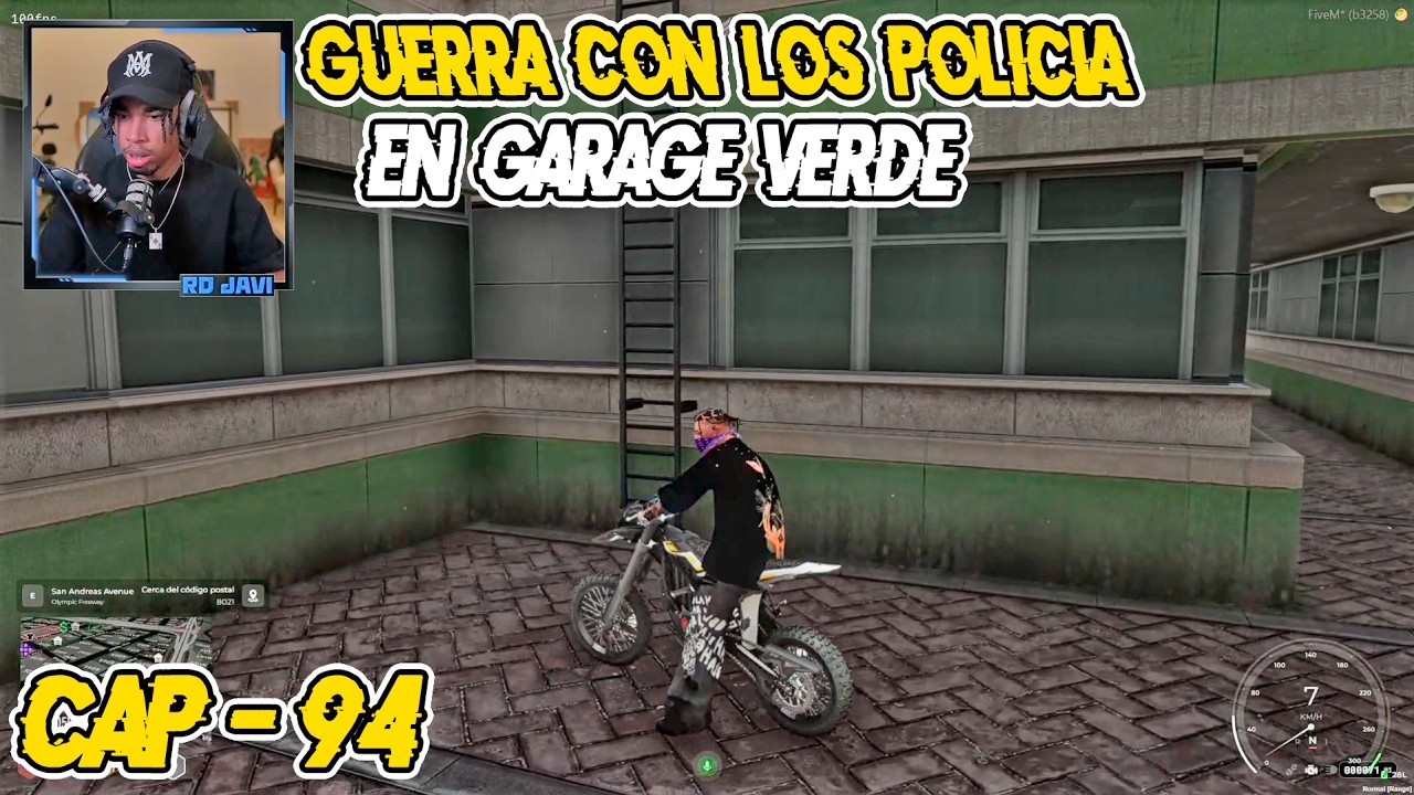 RDJavi: Guerra con Los Policia en Garage Verde
