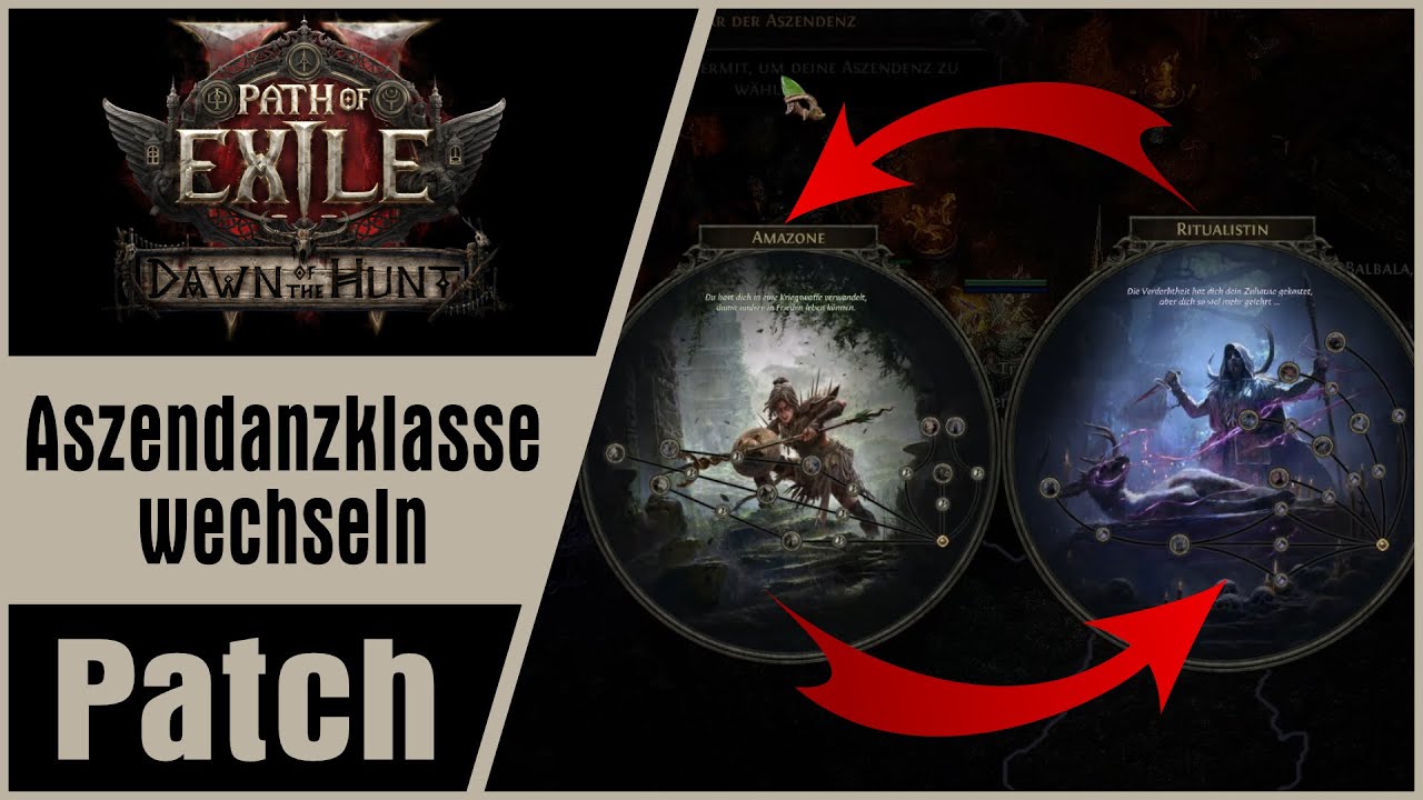 Endlich k&ouml;nnt ihr eure Aszendanzklasse in Path of Exile 2: Dawn of the Hunt wechseln | Patch Deutsch