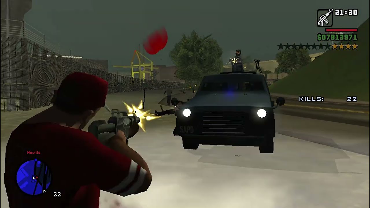 GTA San Andreas | San Fierro & Las Venturas Crazy Rampage + Twelve Star Wanted Level Escape #5