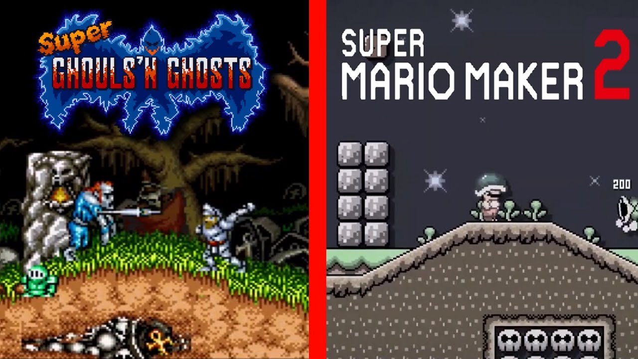 Super Mario Maker 2: Super Ghouls 'n' Ghosts: Stage 1 Showcase