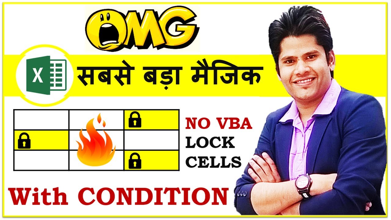 Quick Excel Trick To Lock Cells and Protect Sheet with Condition or Cell Color