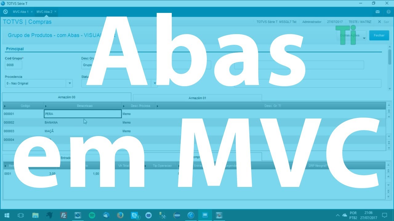 AdvPL 028 - Abas em MVC