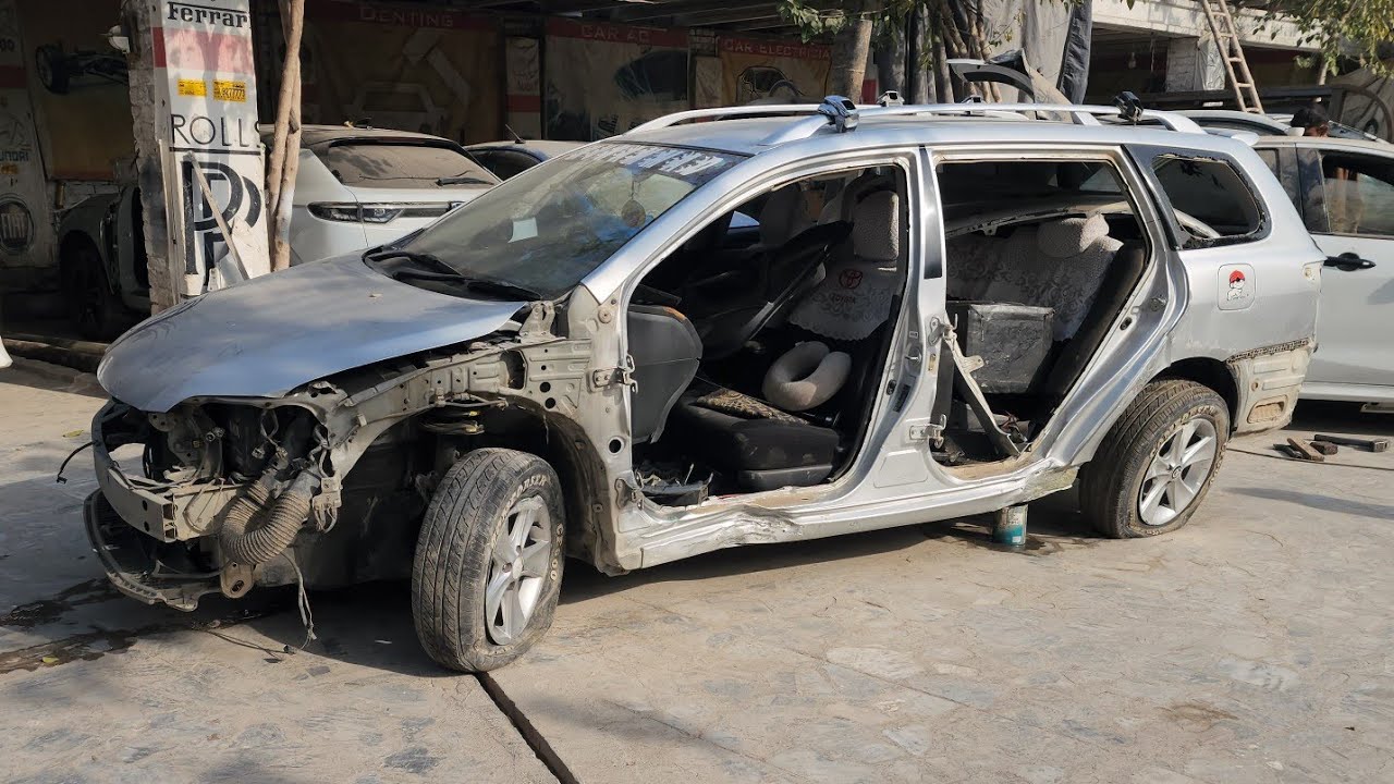 Toyota Corolla Fielder Severe Accident Restoration | Complete Body Repair & Rebuild Process