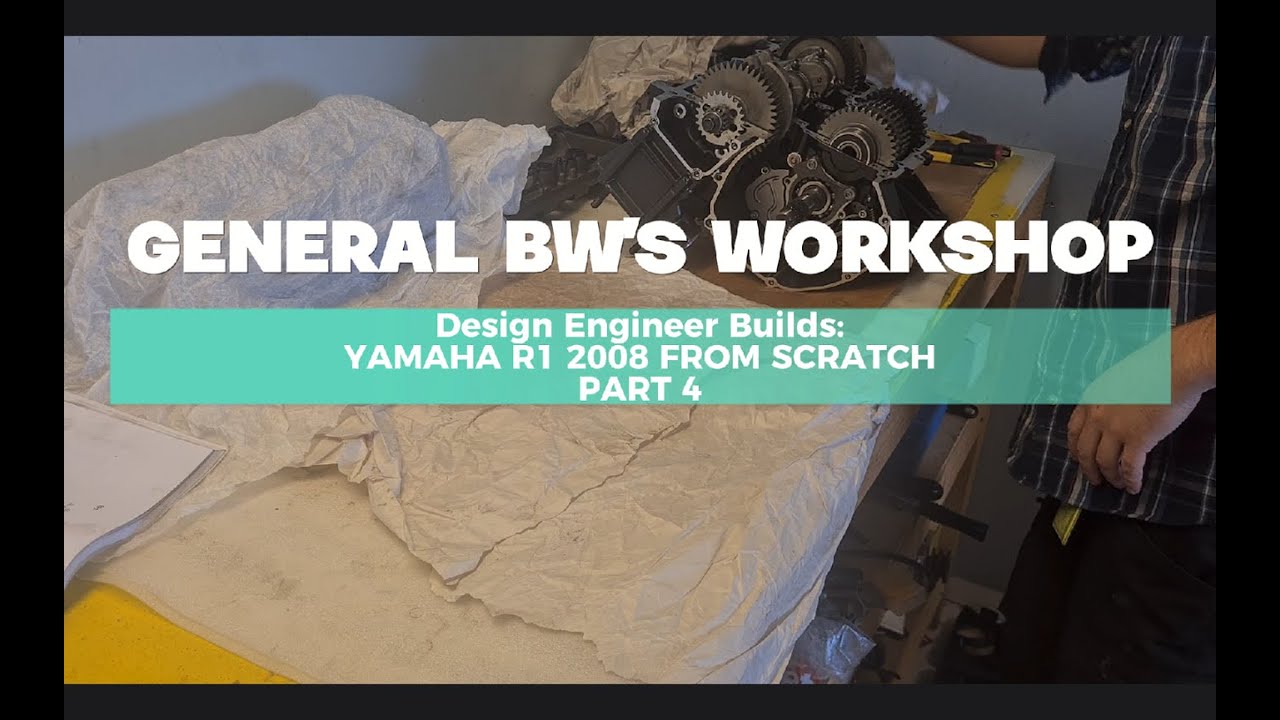 YAMAHA R1 2008 FROM SCRATCH - PART 4 - Completing The Engine