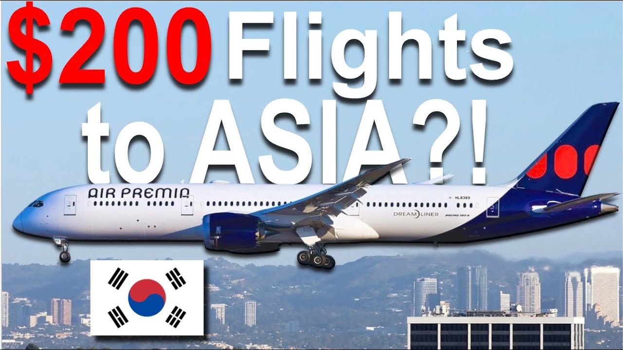 My CHEAPEST EVER Flight Between USA and ASIA! | Air Premia Economy Class from Seoul to San Francisco