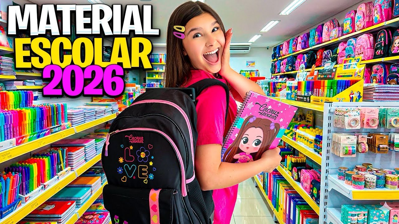 COMPRANDO MEU MATERIAL ESCOLAR 2026