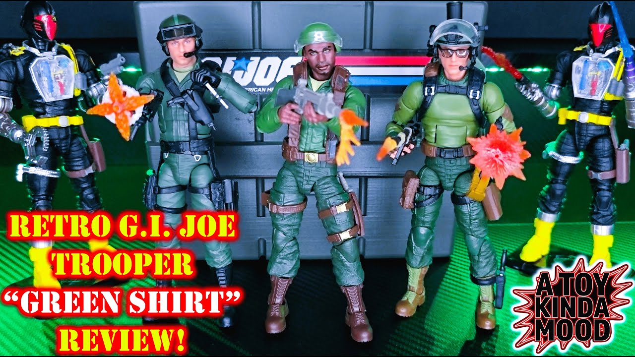 Обзор рубашек GIJoe Classified Retro Cardback GREEN SHIRTS!