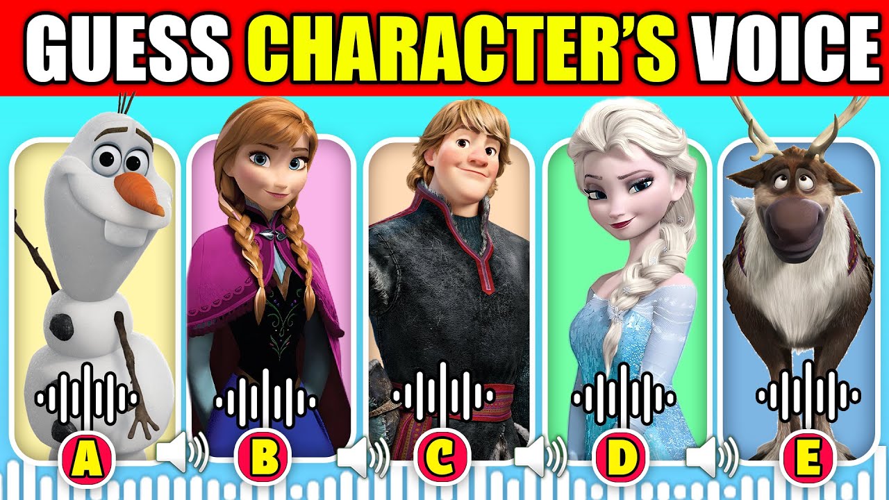 🔊 Guess The Voice Quiz! | Frozen Animation Movie | Elsa, Hans, Olaf, Kristoff, Hans, Queen Iduna
