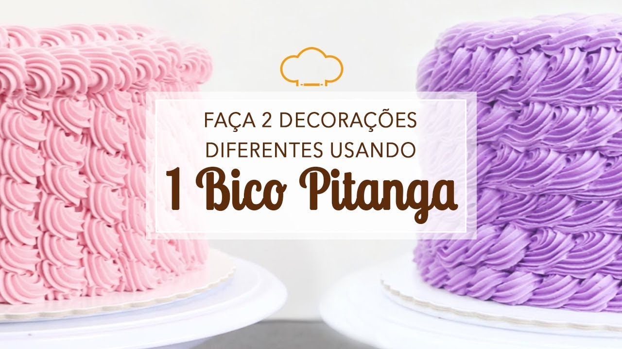 Como Fazer Duas Técnicas de Decoração Com Um Bico Pitanga
