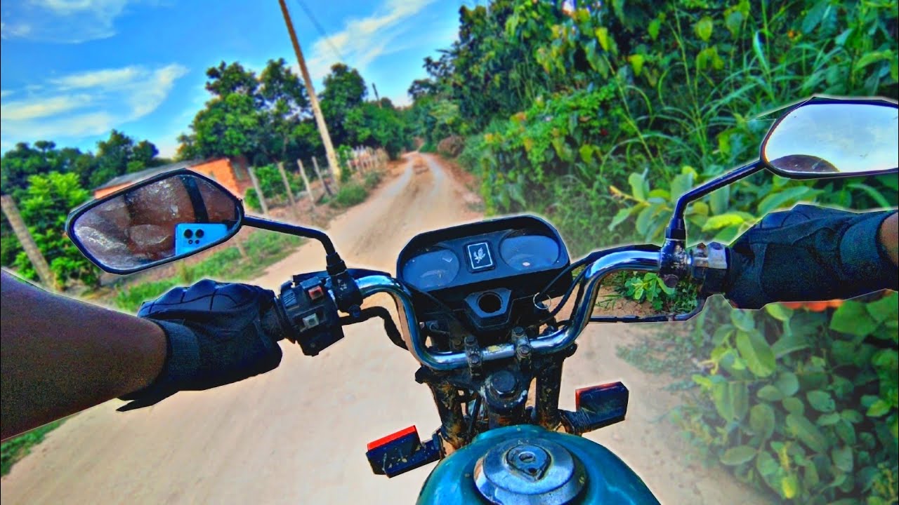 ACELERANDO A CG125 NA ESTRADA DE TERRA -MOTOVLOG-