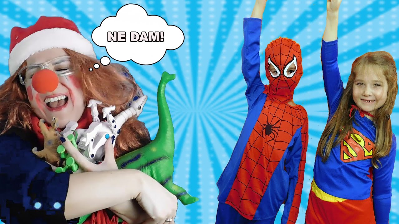 SUPER HEROJI - KRAĐA DINOSAURUSA - ZVALI SMO POLICIJU 🌟HRISTINA KANAL🌟