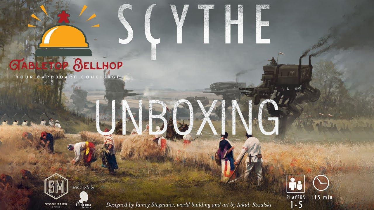 Scythe Unboxing, What you get in the box for Scythe the board game from Stonemaier games