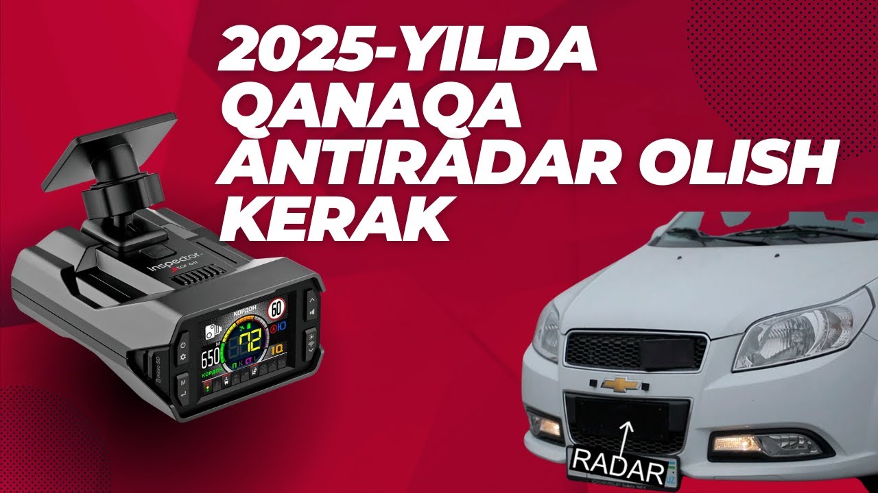 Jarimalarga stop! 2025 yilda qanaqa antiradar olish kerak!