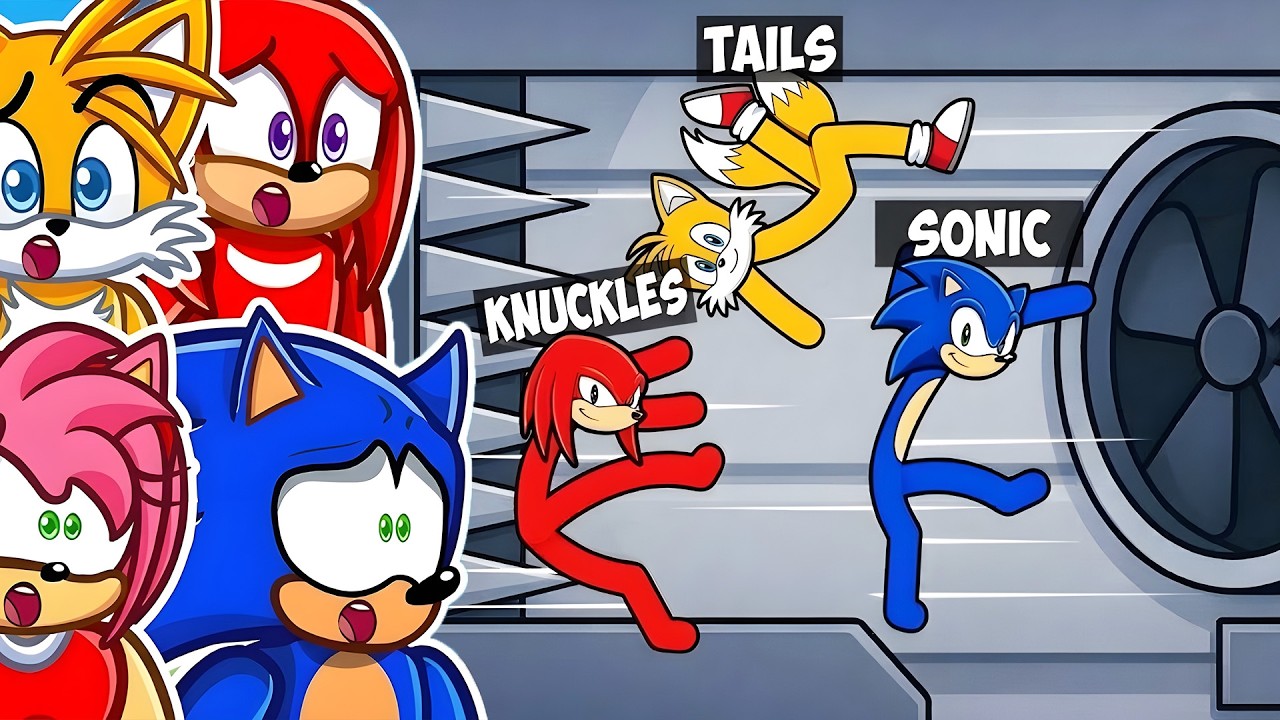 SONIC STICKMEN против FACTORY!