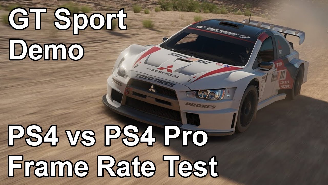 Gran Turismo Sport PS4 vs PS4 Pro Frame Rate Test (Demo)