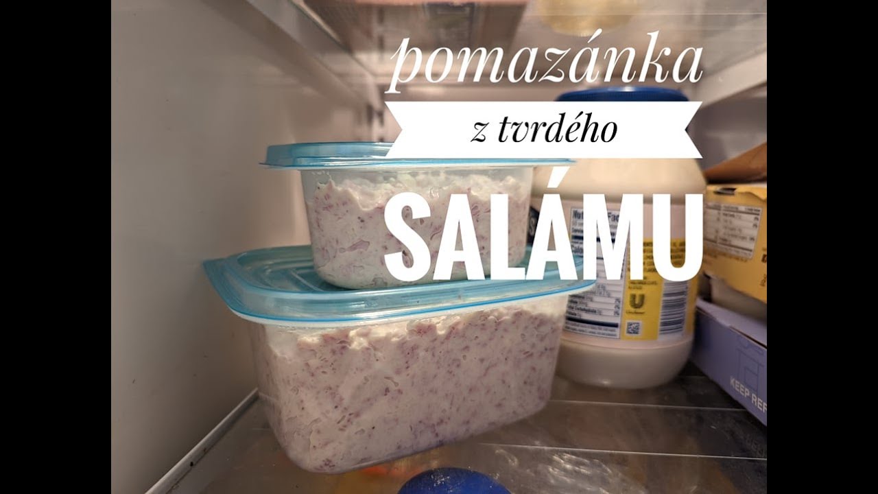 pomazánka z tvrdého salámu-recept