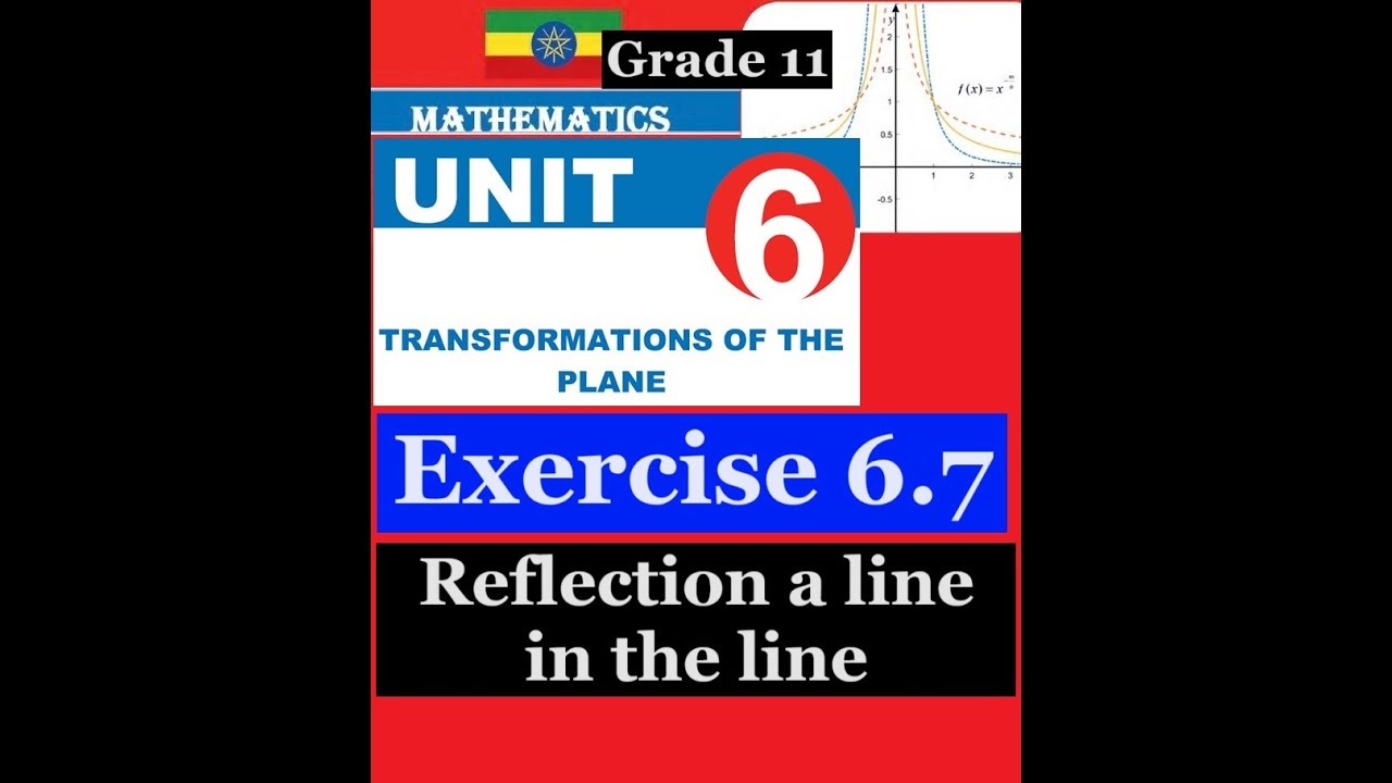 Mathematics Grade 11 Unit 6 Exercise 6.7(Reflection a line in the line)@mathT_21