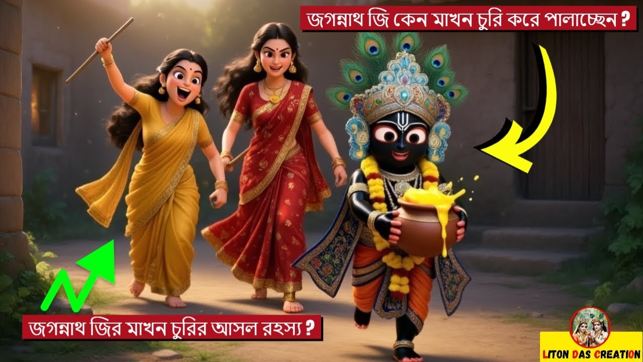 জগন্নাথ জি কেন মাখন চুরি করে পালাচ্ছেন ? জগন্নাথ জির মাখন চুরির আসল রহস্য ? ভক্তি ও লীলা রহস্য |
