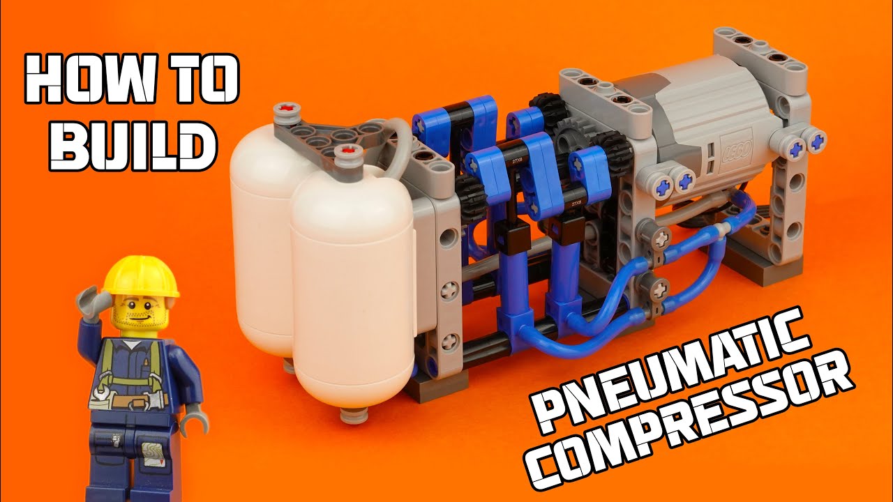 How To Build A Working LEGO Pnuematic Air Compressor