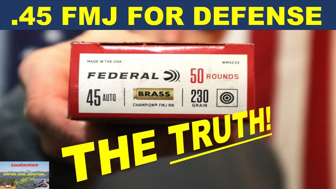 .45 ACP FMJ для обороны: ПРАВДА!