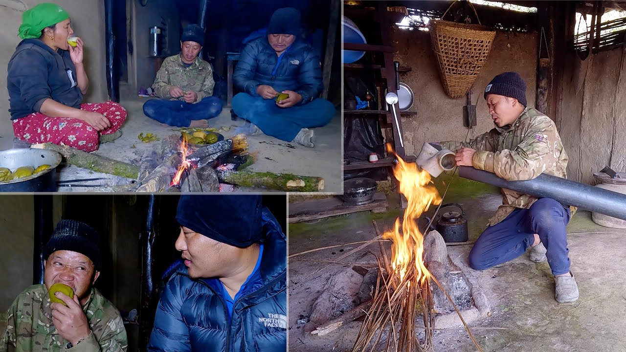we are enjoying chayote steam at dinner with Koich kanchha || village life in Nepal @bhumicooking