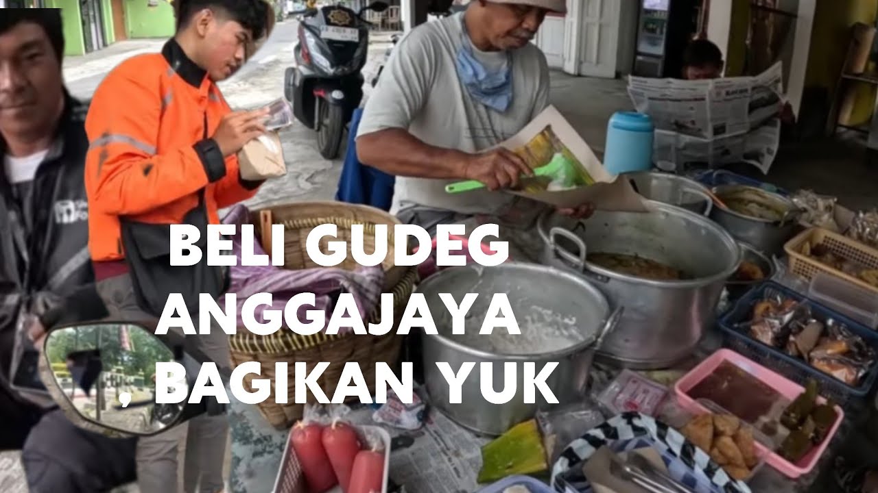 LARISI GUDEG ANGGAJAYA , BELI DAN BAGIKAN DI JUMAT BERKAH / PETUGAS  SAMPAH DIBAYAR 70 RIBU PER KK 