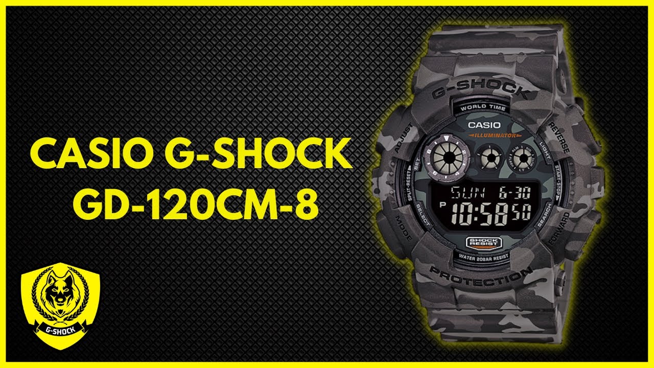 Relógio casio g-shock GD-120CM-8