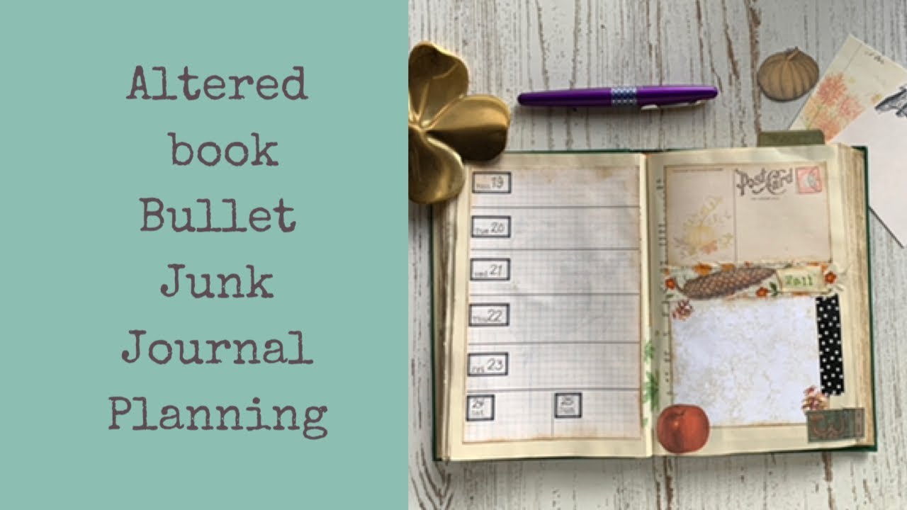 Журнал «Altered Book Bullet Junk Journal» — октябрьские страницы и ПОДАРОК!