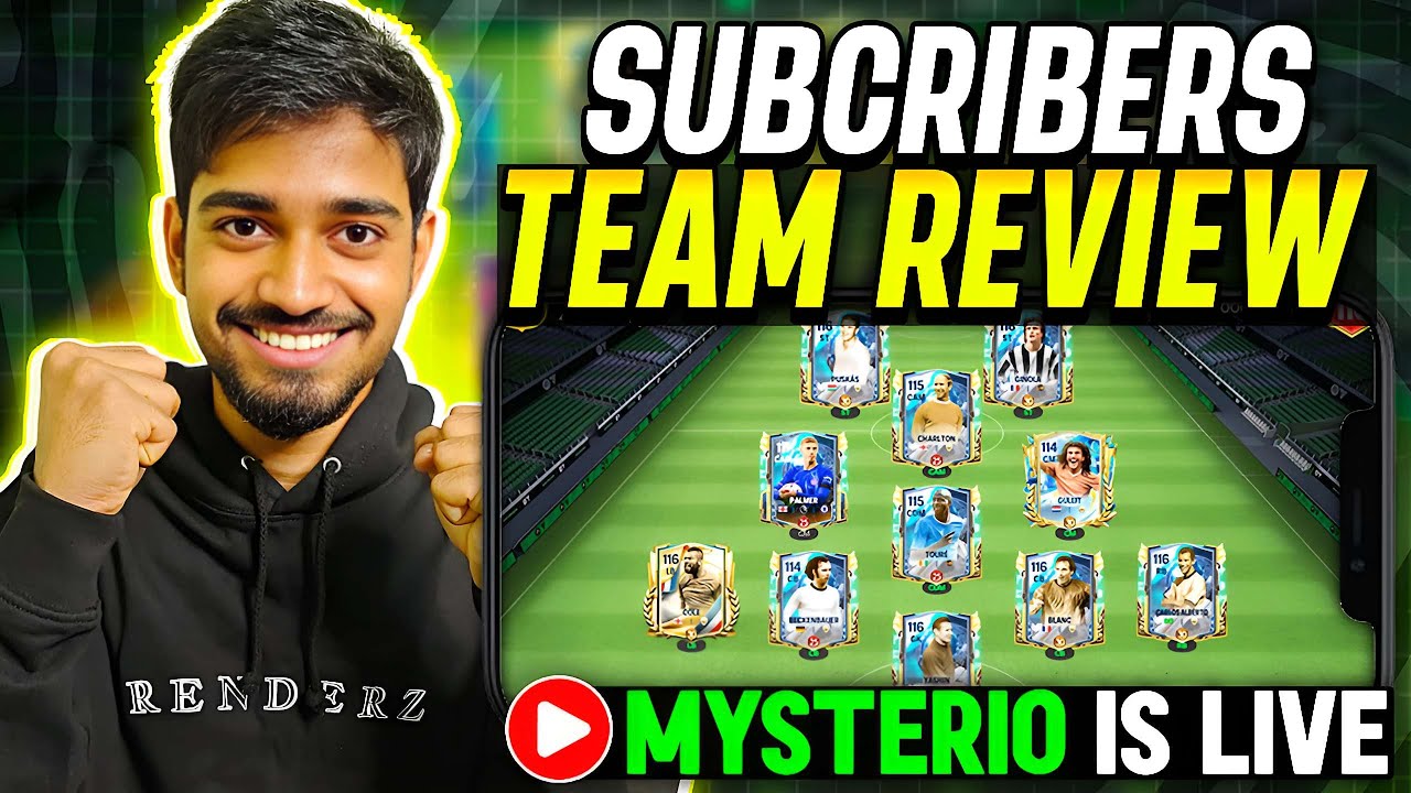 FC MOBILE Subscribers TEAM REVIEW LIVE - De Mysterio
